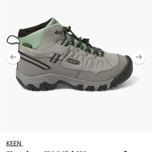 Keen Targhee IV Mid Waterproof Hiking Boot with Mint Accents